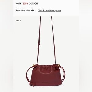 Strathberry Charlotte Drawstring in Oxblood